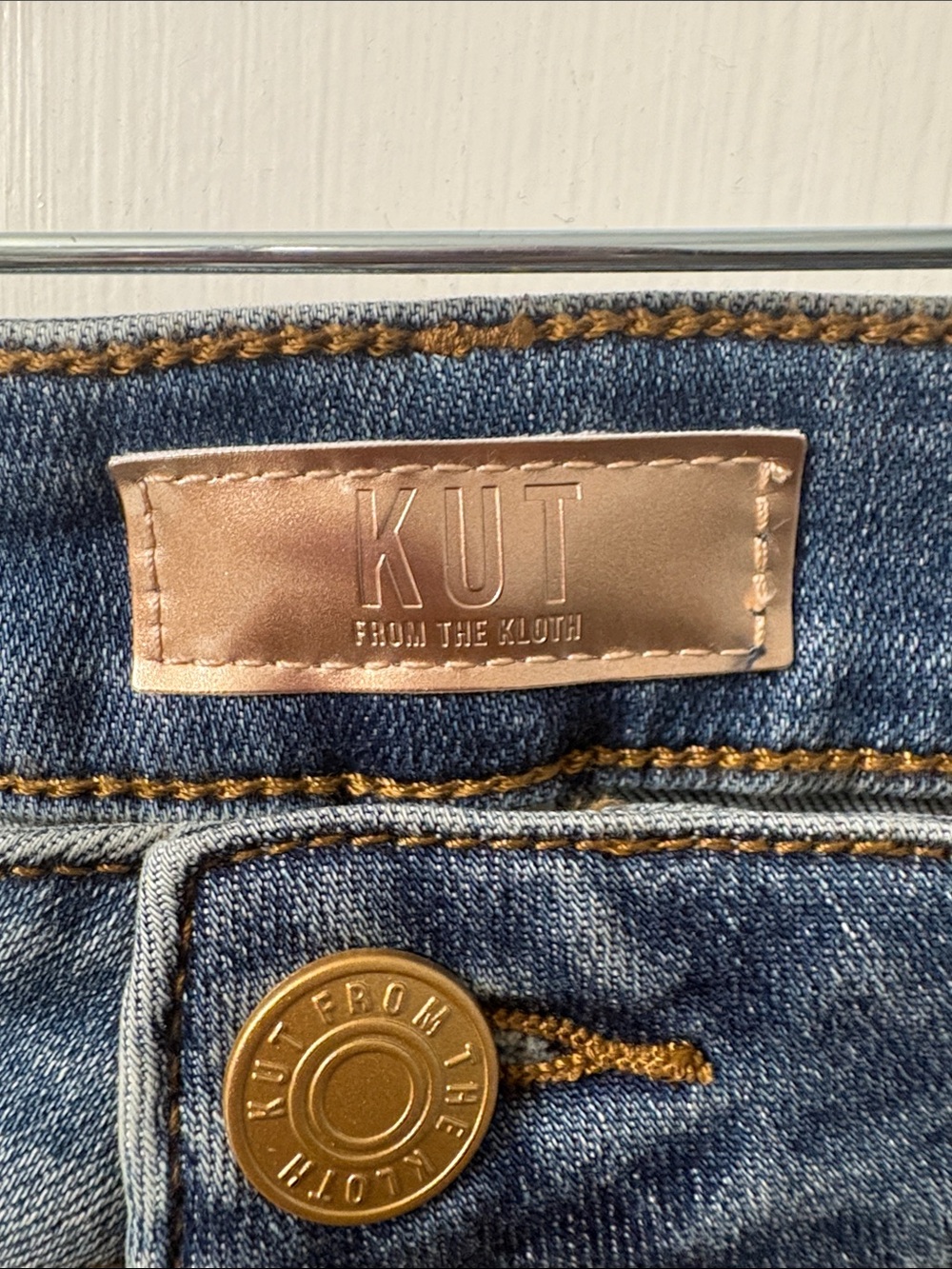 Kut from the Kloth Blue Cropped Wide-Leg Jeans - Picture 2 of 4